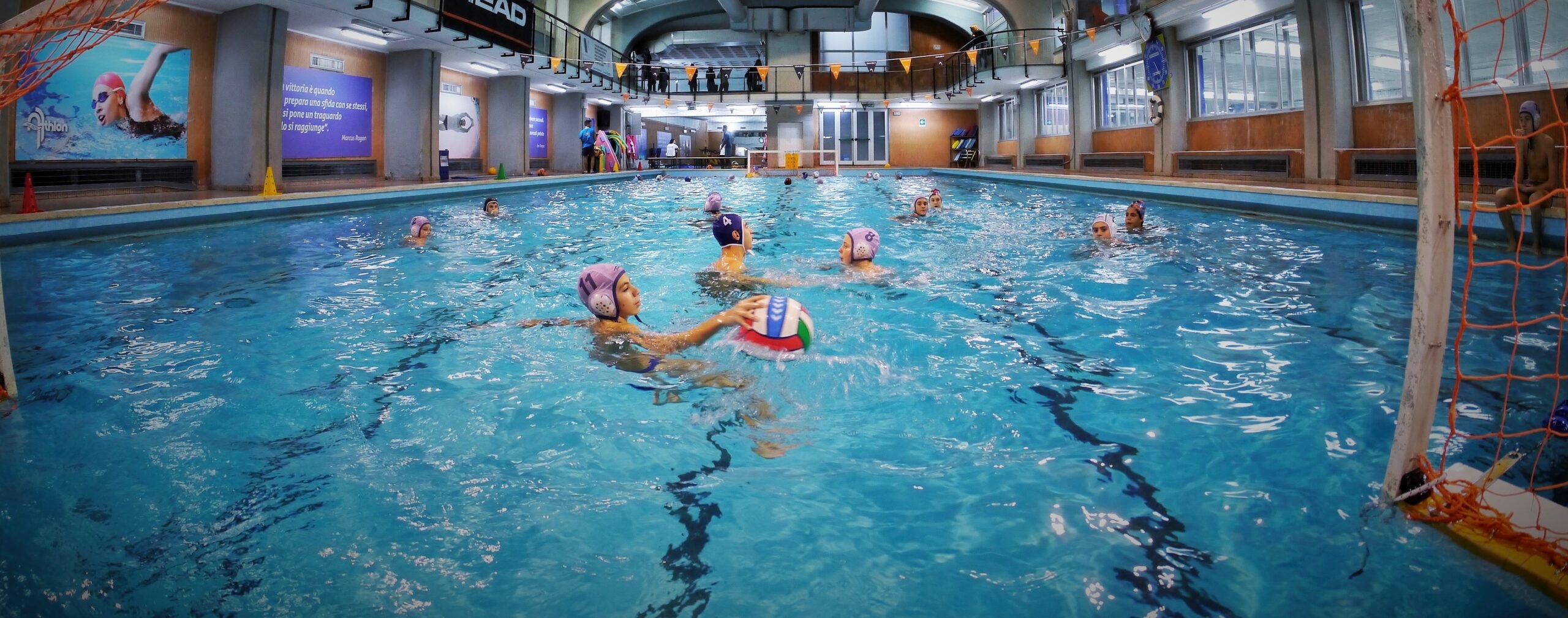 Una lezione di Pallanuoto ad Athlon Club
